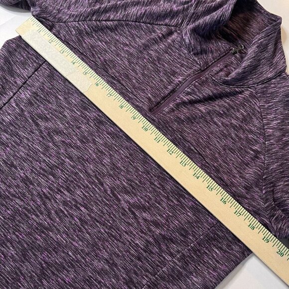 Columbia Omni-Wick 1/4 Zip Pullover Purple Heathered Women's Size M - Picture 7 of 8
